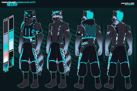 Retxo Ref Sheet [NeonSlas//ed Outfit 1]