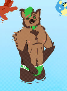 Danyal in the background of Ollie's Jan2024 Art