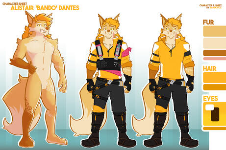 [Current Ref Sheet] Alistair &#39;Bando&#39; Dantes [Adventure Gear]